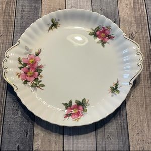 Royal Albert Prairie Rose Cake Plate